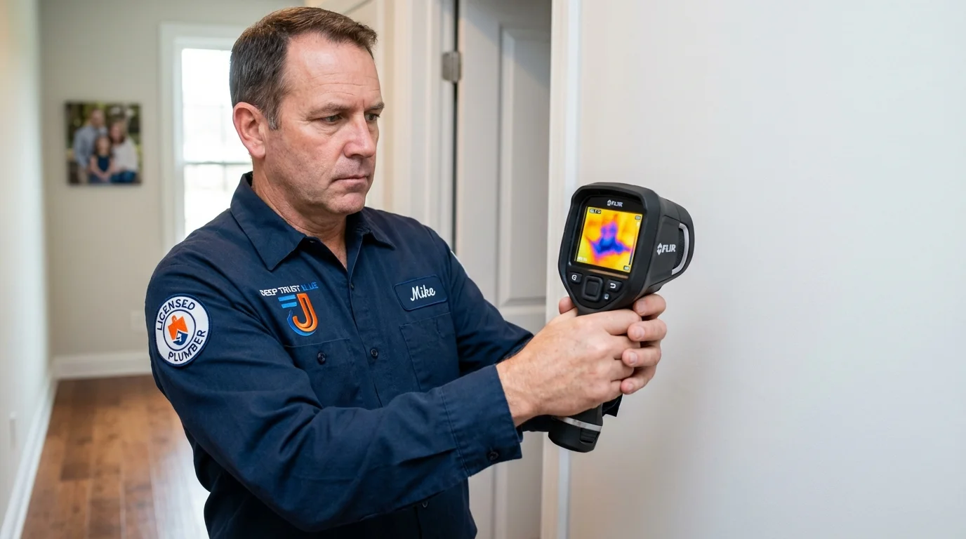 Thermal imaging leak detection by Johns Plumbing LLC in Lake City